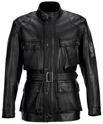 Belstaff Vêtement Moto Cuir Homme Noir